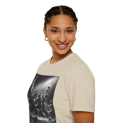 Unisex Softstyle T-Shirt - Love Hustle Hoops Basketball Tee
