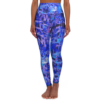 Yoga Leggings - Vibrant Kundalini Consciousness Print