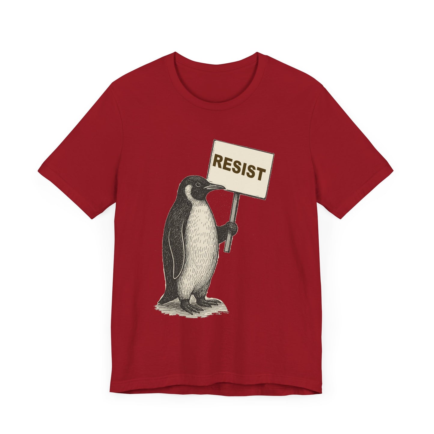 Resist all invaders in the this Proud Penguin T Shirt